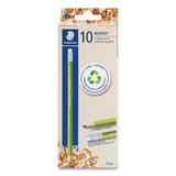 Staedtler Wopex Extruded Pencil, HB  (#2), Black Lead, Green Barrel, 10/Pack (STD182C10A6) Pack of 10