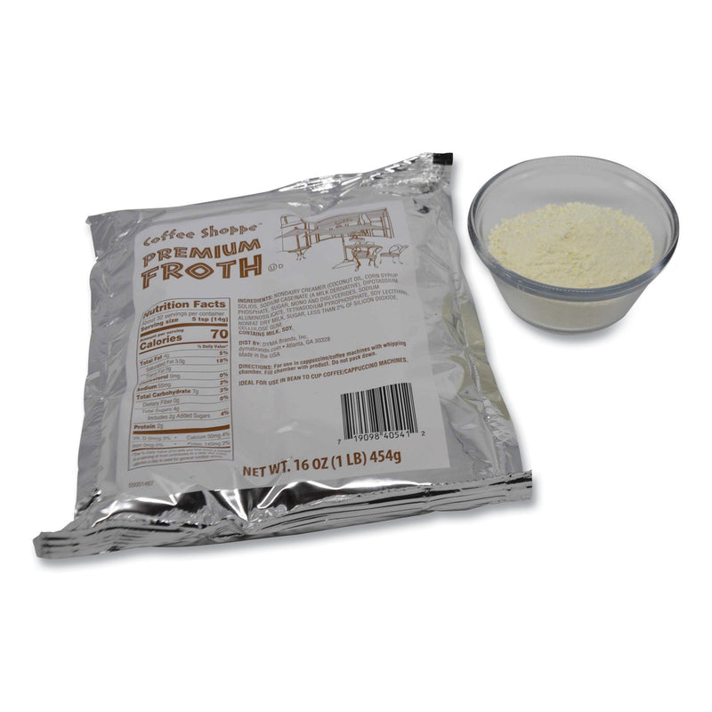 Coffee Shoppe Premium Froth Topping, 1 lb Bag, 12/Carton (CPH40541) Each