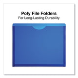 Universal Expanding Poly File Jackets, 1 Section, Straight Tab, Letter Size, Assorted, 10/Pack (UNV50750) Pack of 10