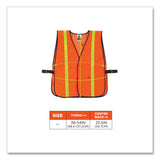 8040HL Non-Certified Hi-Gloss Vest, Polyester, One Size Fits Most, Orange (EGO20070) Each