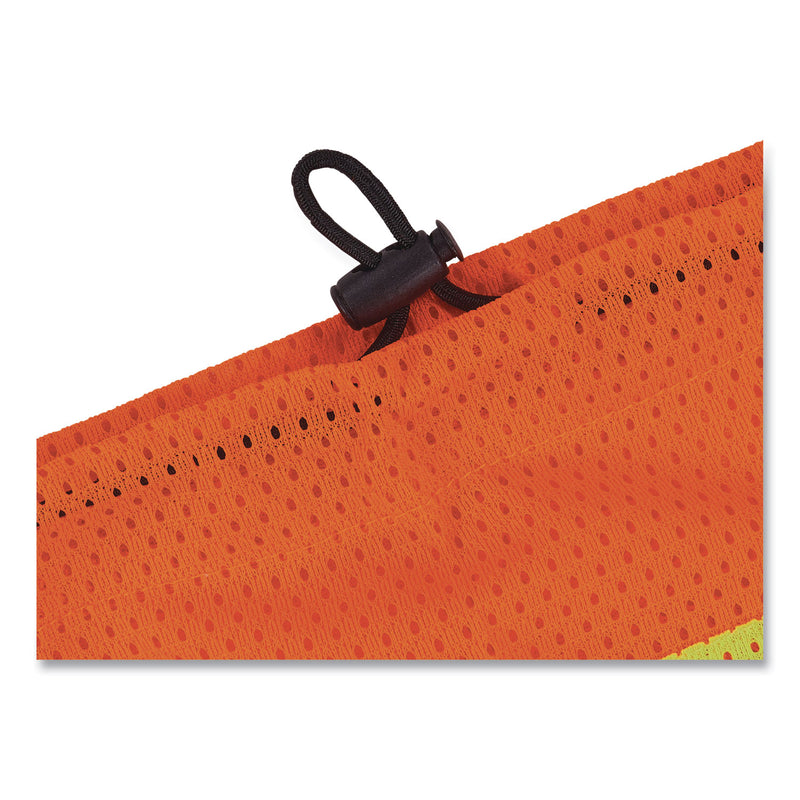 ergodyne® GloWear 8009 Class E Two-Tone Mesh Leg Gaiters, One Size Fits Most, Orange (EGO29091) 1 Pair