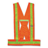 ergodyne® GloWear 8140BA Class 1 Breakaway Sash, Polyester, X-Large/2X-Large, Orange (EGO27018) Each