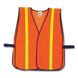 8040HL Non-Certified Hi-Gloss Vest, Polyester, One Size Fits Most, Orange (EGO20070) Each