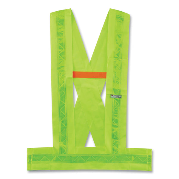 GloWear 8140BA Class 1 Breakaway Sash, Polyester, Medium/Large, Lime (EGO27014) Each