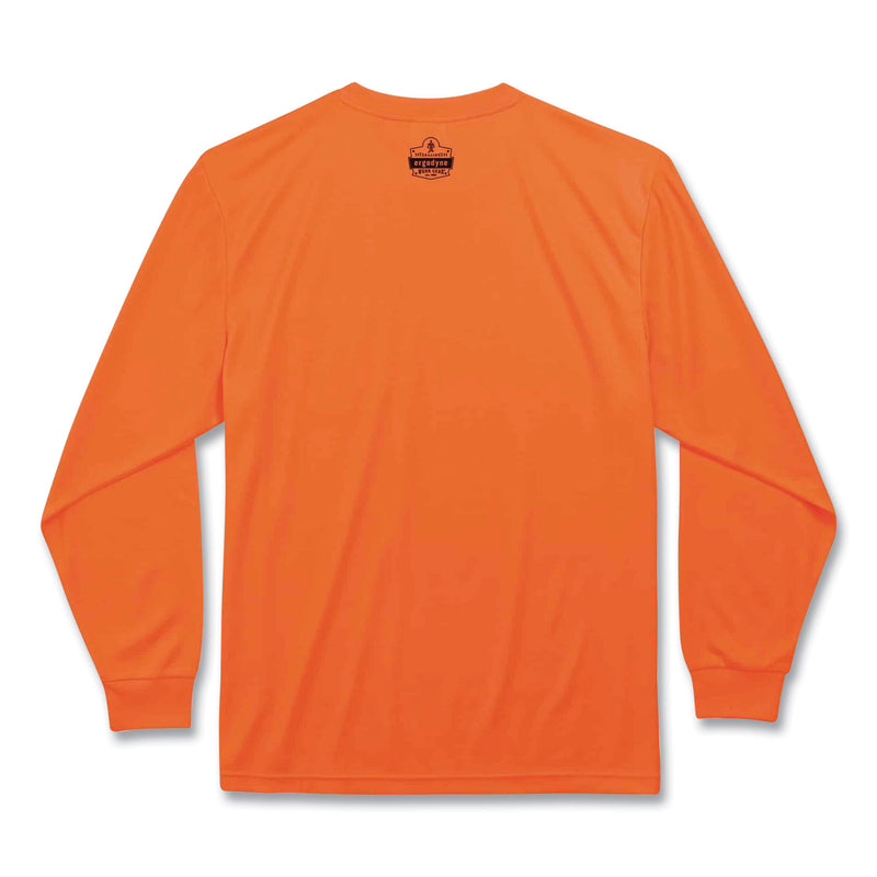 ergodyne® GloWear 8091 Non-Certified Hi-Vis Long Sleeve Shirt, X-Large, Orange (EGO21595) Each