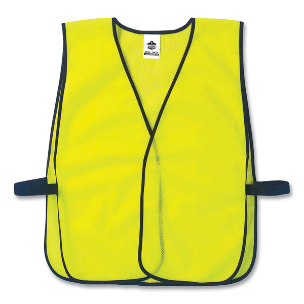 GloWear 8010HL Non-Certified Economy Vest, Polyester, One Size Fits Most, Lime (EGO20020) Each