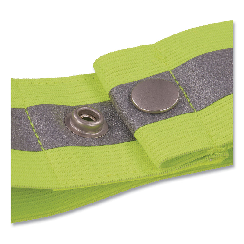 GloWear 8001 Hi-Vis Arm and Leg Band with Snap Closure, Large/X-Large, Lime (EGO29014) Each