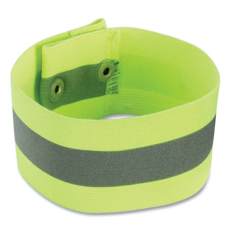 ergodyne® GloWear 8001 Hi-Vis Arm and Leg Band with Sanp Closure, Small/Medium, Lime (EGO29013) Each