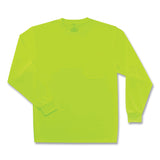 GloWear 8091 Non-Certified Hi-Vis Long Sleeve Shirt, Large, Lime (EGO21584) Each