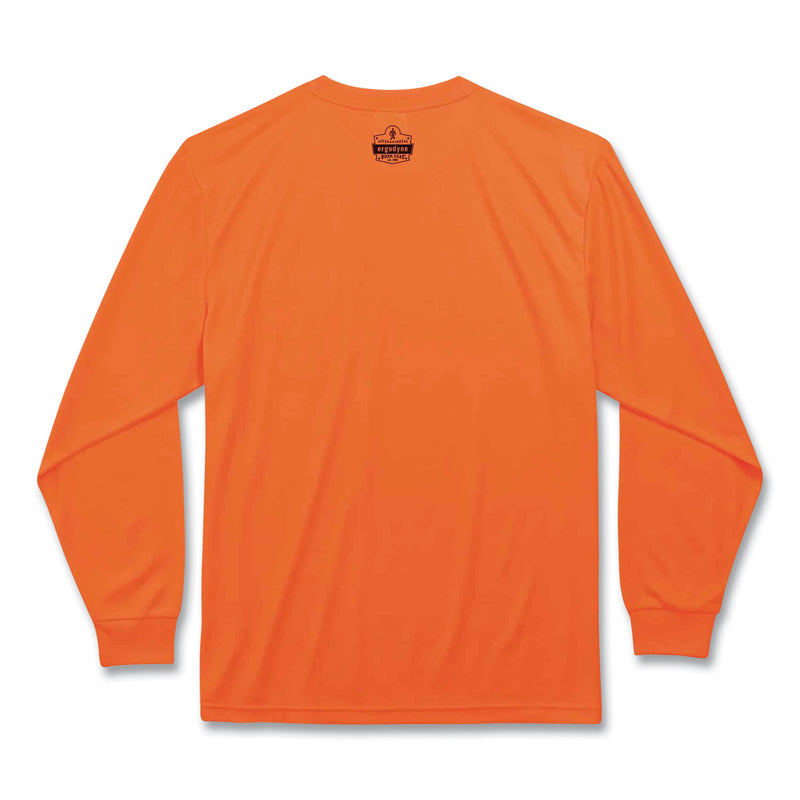 ergodyne® GloWear 8091 Non-Certified Hi-Vis Long Sleeve Shirt, Large, Orange (EGO21594) Each