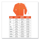 ergodyne® GloWear 8091 Non-Certified Hi-Vis Long Sleeve Shirt, X-Large, Orange (EGO21595) Each