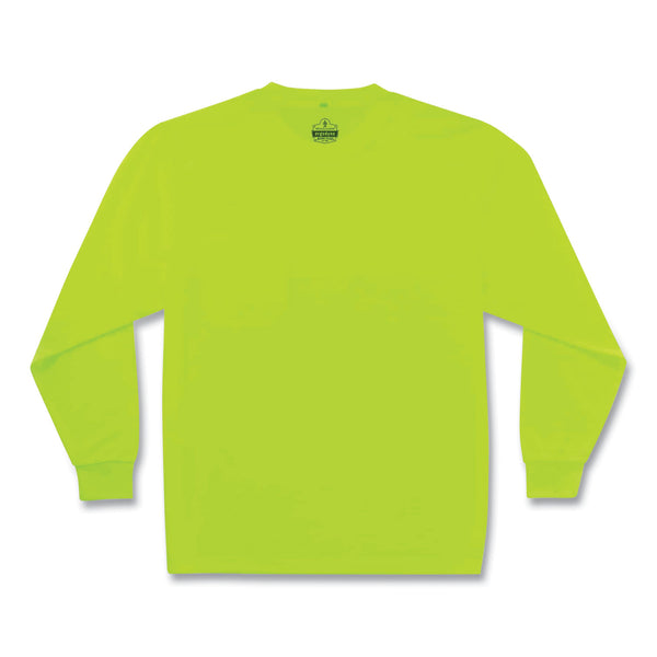 GloWear 8091 Non-Certified Hi-Vis Long Sleeve Shirt, 3X-Large, Lime (EGO21587) Each