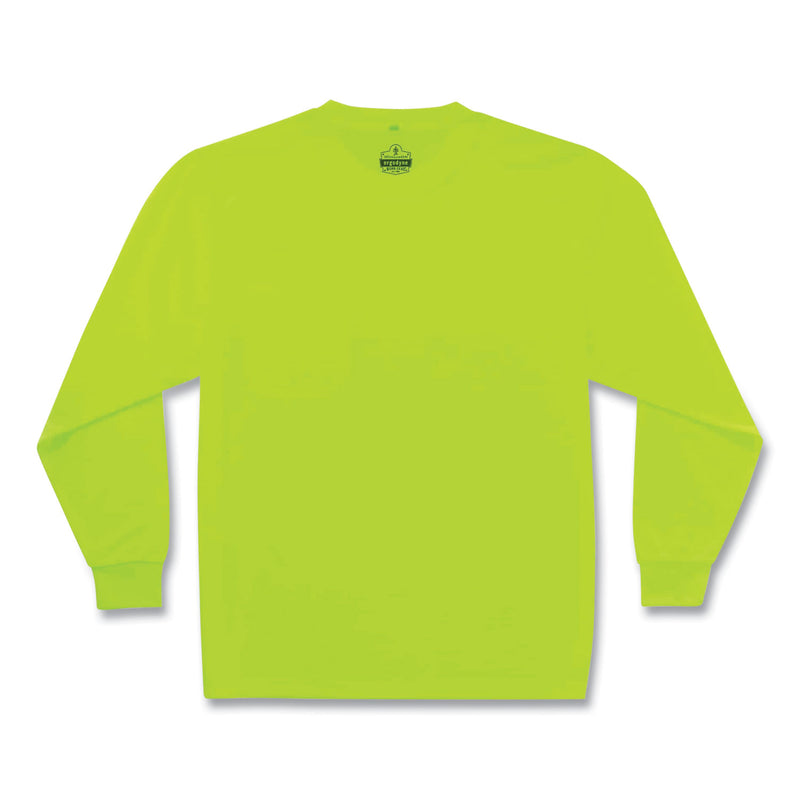 ergodyne® GloWear 8091 Non-Certified Hi-Vis Long Sleeve Shirt, 3X-Large, Lime (EGO21587) Each