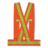 ergodyne® GloWear 8140BA Class 1 Breakaway Sash, Polyester, X-Large/2X-Large, Orange (EGO27018) Each