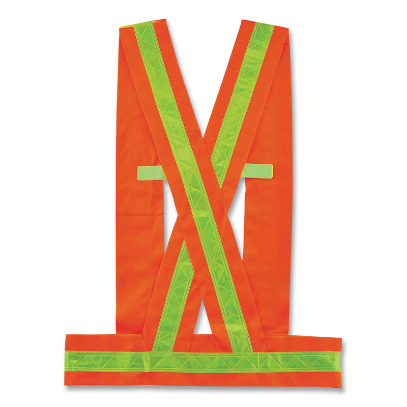 ergodyne® GloWear 8140BA Class 1 Breakaway Sash, Polyester, X-Large/2X-Large, Orange (EGO27018) Each