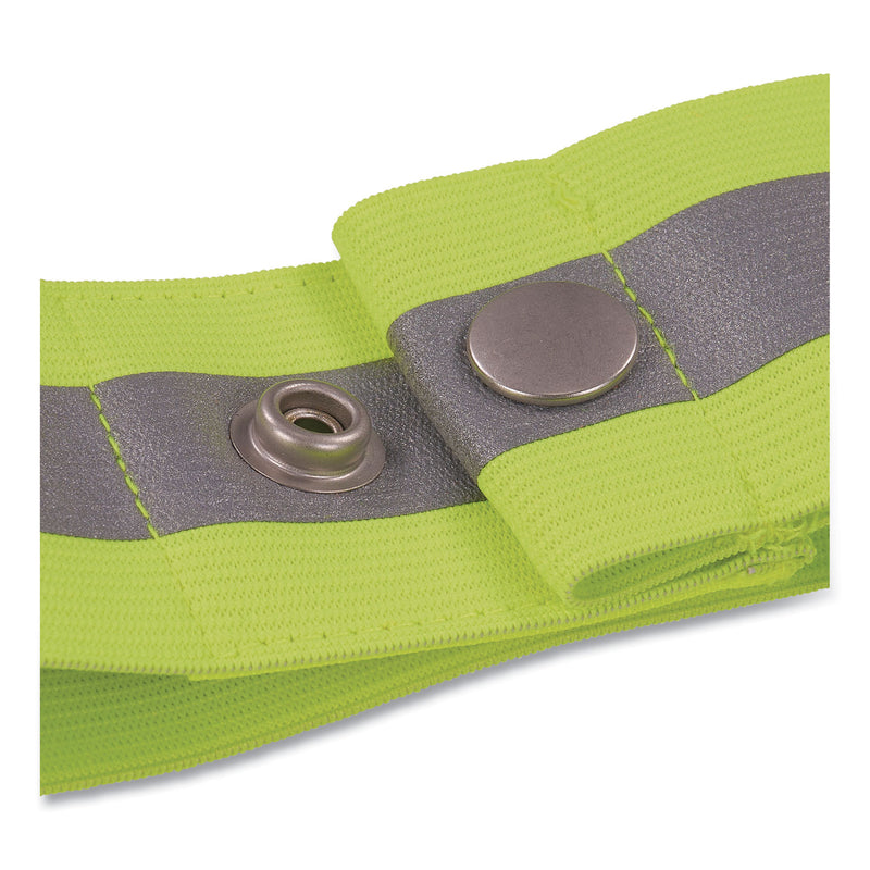 ergodyne® GloWear 8001 Hi-Vis Arm and Leg Band with Sanp Closure, Small/Medium, Lime (EGO29013) Each