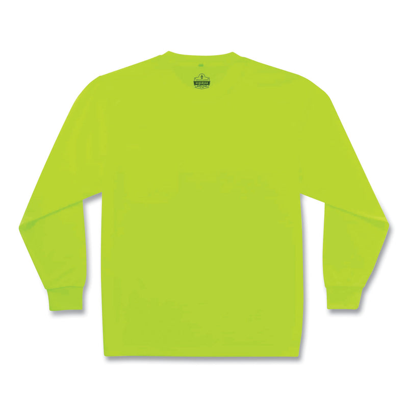 ergodyne® GloWear 8091 Non-Certified Hi-Vis Long Sleeve Shirt, X-Large, Lime (EGO21585) Each