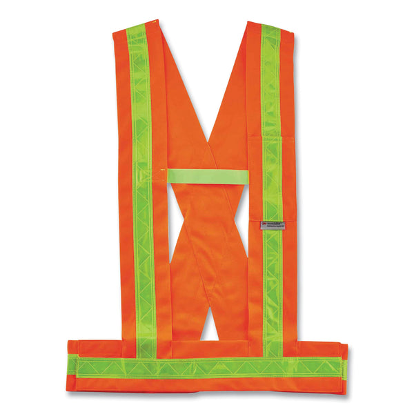 GloWear 8140BA Class 1 Breakaway Sash, Polyester, Medium/Large, Orange (EGO27017) Each