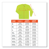 ergodyne® GloWear 8091 Non-Certified Hi-Vis Long Sleeve Shirt, 4X-Large, Lime (EGO21588) Each