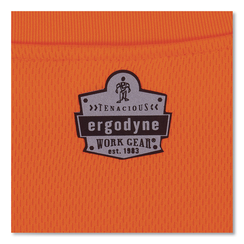 ergodyne® GloWear 8091 Non-Certified Hi-Vis Long Sleeve Shirt, 3X-Large, Orange (EGO21597) Each