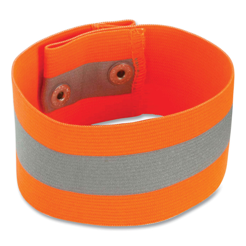 ergodyne® GloWear 8001 Hi-Vis Arm and Leg Band with Snap Closure, Small/Medium, Orange (EGO29011) Each
