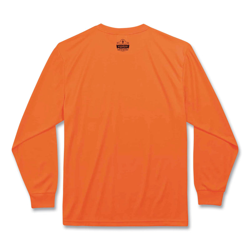 ergodyne® GloWear 8091 Non-Certified Hi-Vis Long Sleeve Shirt, 4X-Large, Orange (EGO21598) Each