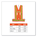 ergodyne® GloWear 8140BA Class 1 Breakaway Sash, Polyester, X-Large/2X-Large, Orange (EGO27018) Each