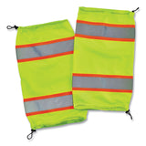 GloWear 8009 Class E Two-Tone Mesh Leg Gaiters, One Size Fits Most, Lime (EGO29093) 1 Pair