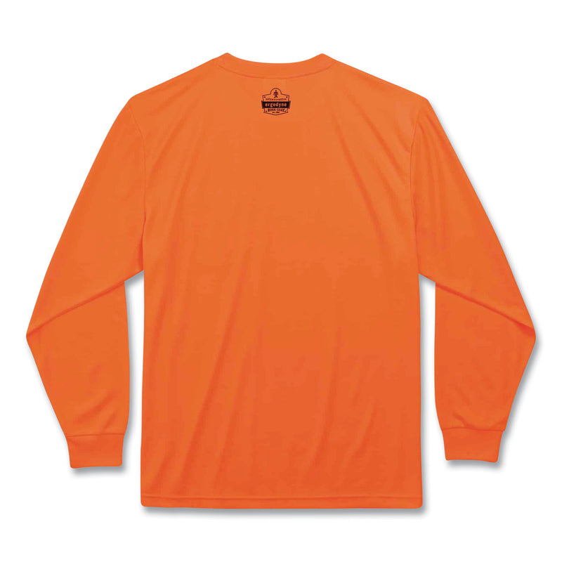 ergodyne® GloWear 8091 Non-Certified Hi-Vis Long Sleeve Shirt, 3X-Large, Orange (EGO21597) Each