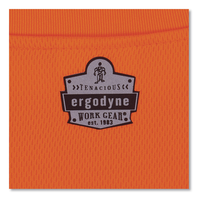 ergodyne® GloWear 8091 Non-Certified Hi-Vis Long Sleeve Shirt, Large, Orange (EGO21594) Each