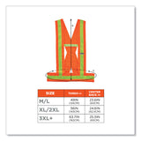 ergodyne® GloWear 8140BA Class 1 Breakaway Sash, Polyester, Medium/Large, Orange (EGO27017) Each