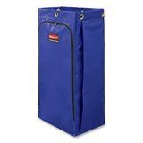 Rubbermaid® Commercial Vinyl Cleaning Cart Bag for Rubbermaid Commercial High-Capacity Cleaning Carts, 34 gal, 10.5" x 17.5" x 33", Blue (RCP1966883) Case of 4