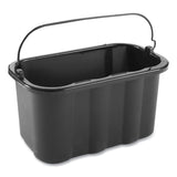 Rubbermaid® Commercial Heavy-Duty Cleaning Cart Caddy, 10 qt, Black, 6/Carton (RCPFG9T8200BLA) Case of 6