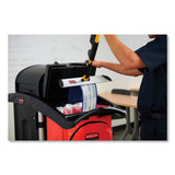 Rubbermaid® Commercial Vinyl Cleaning Cart Bag for Rubbermaid Commercial High-Capacity Cleaning Carts, 34 gal, 10.5" x 16.8" x 33", Red (RCP1966882) Case of 4