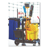 Rubbermaid® Commercial Vinyl Cleaning Cart Bag for Rubbermaid Commercial High-Capacity Cleaning Carts, 34 gal, 10.5" x 17.5" x 33", Blue (RCP1966883) Case of 4