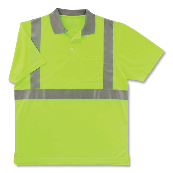 GloWear 8295 Class 2 Hi-Vis Polo Shirt, 3X-Large, Lime (EGO21647) Each