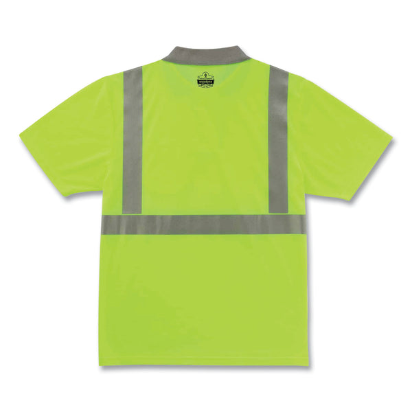 GloWear 8295 Class 2 Hi-Vis Polo Shirt, 5X-Large, Lime (EGO21649) Each