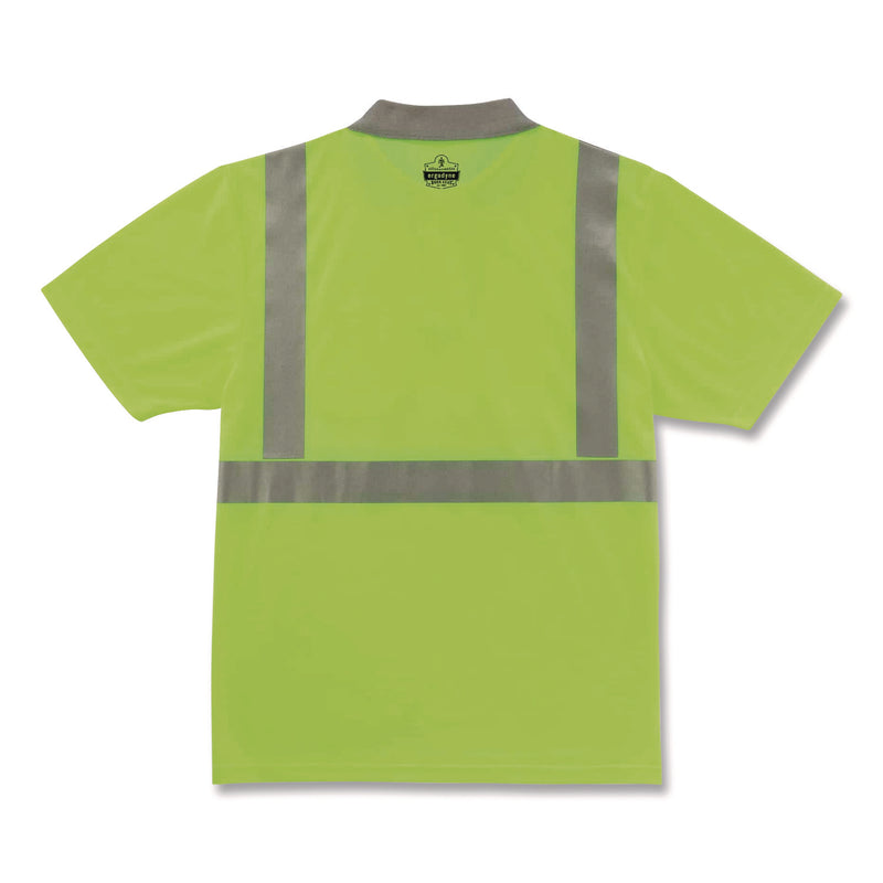 GloWear 8295 Class 2 Hi-Vis Polo Shirt, Medium, Lime (EGO21643) Each