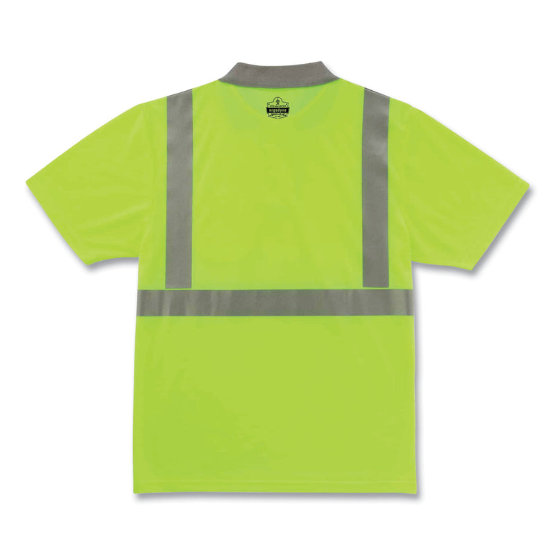 GloWear 8295 Class 2 Hi-Vis Polo Shirt, 3X-Large, Lime (EGO21647) Each