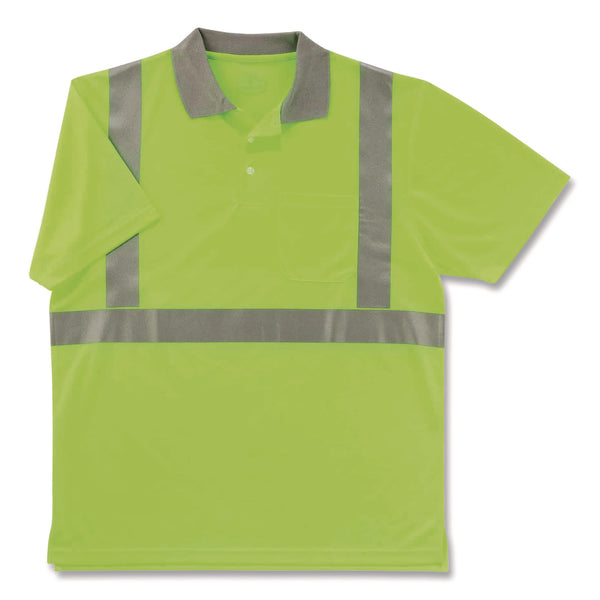 GloWear 8295 Class 2 Hi-Vis Polo Shirt, Medium, Lime (EGO21643) Each