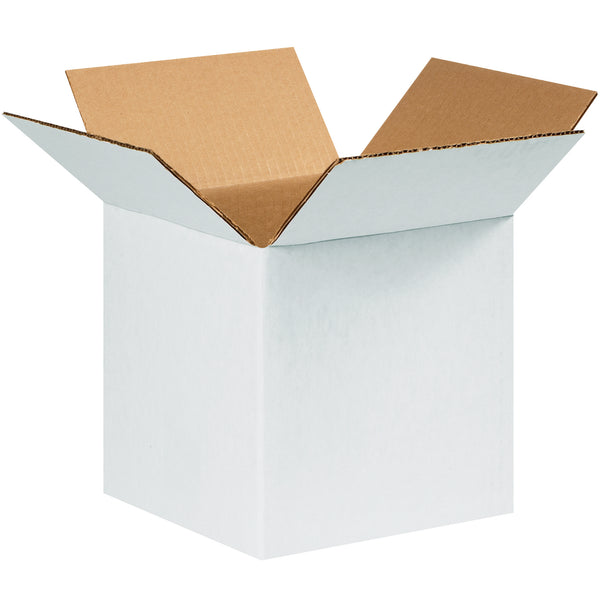 8 x 8 x 8" White Corrugated Boxes (888W) Bundle Of 25