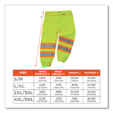 ergodyne® GloWear 8911 Class E Two-Tone Pants, Large/X-Large, Lime (EGO22965) Each