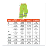 GloWear 8925 Class E Hi-Vis Thermal Pants, Small, Lime (EGO24452) Each