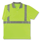 ergodyne® GloWear 8295 Class 2 Hi-Vis Polo Shirt, Large, Lime (EGO21644) Each