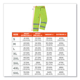 ergodyne® GloWear 8925 Class E Hi-Vis Thermal Pants, 2X-Large, Lime (EGO24456) Each