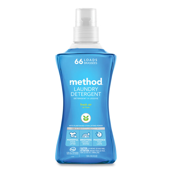 Method Laundry Detergent, Fresh Air Scent, 53.5 oz Bottle, 4/Carton (MTH318025) Case of 4