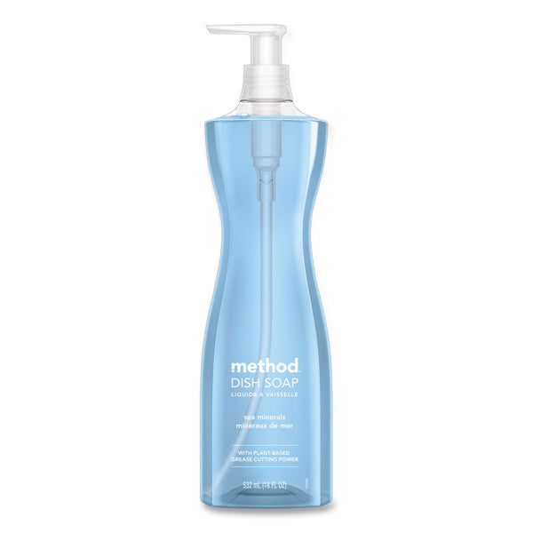 Method Dish Soap Pump, Hour-Glass Bottle Shape, Sea Minerals Scent, 18 oz Pump Bottle, 6/Carton (MTH318972) Case of 6