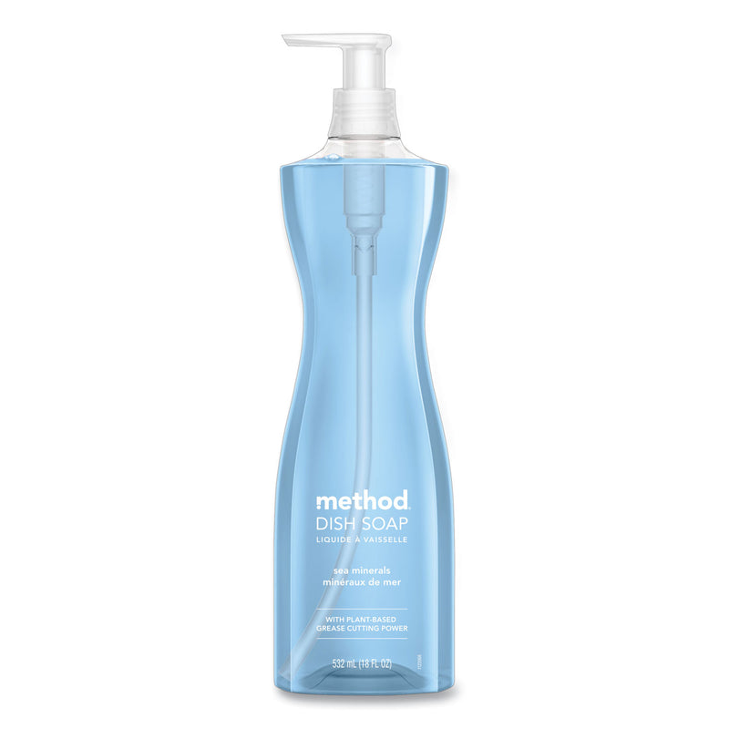 Method Dish Soap Pump, Hour-Glass Bottle Shape, Sea Minerals Scent, 18 oz Pump Bottle, 6/Carton (MTH318972) Case of 6