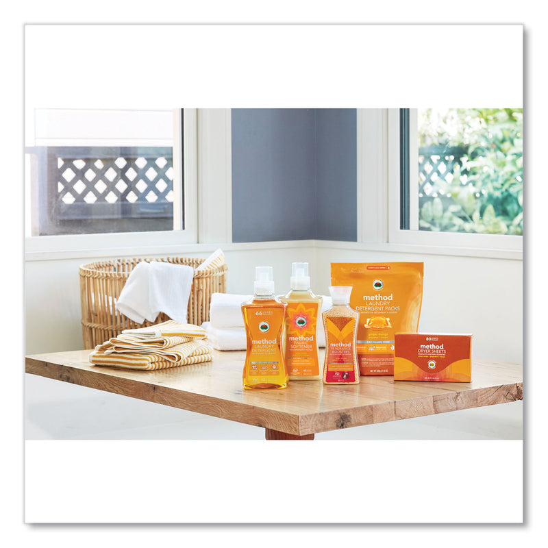 Method Dryer Sheets, Ginger Mango, 80/Box, 6 Boxes/Carton (MTH318049) Case of 6