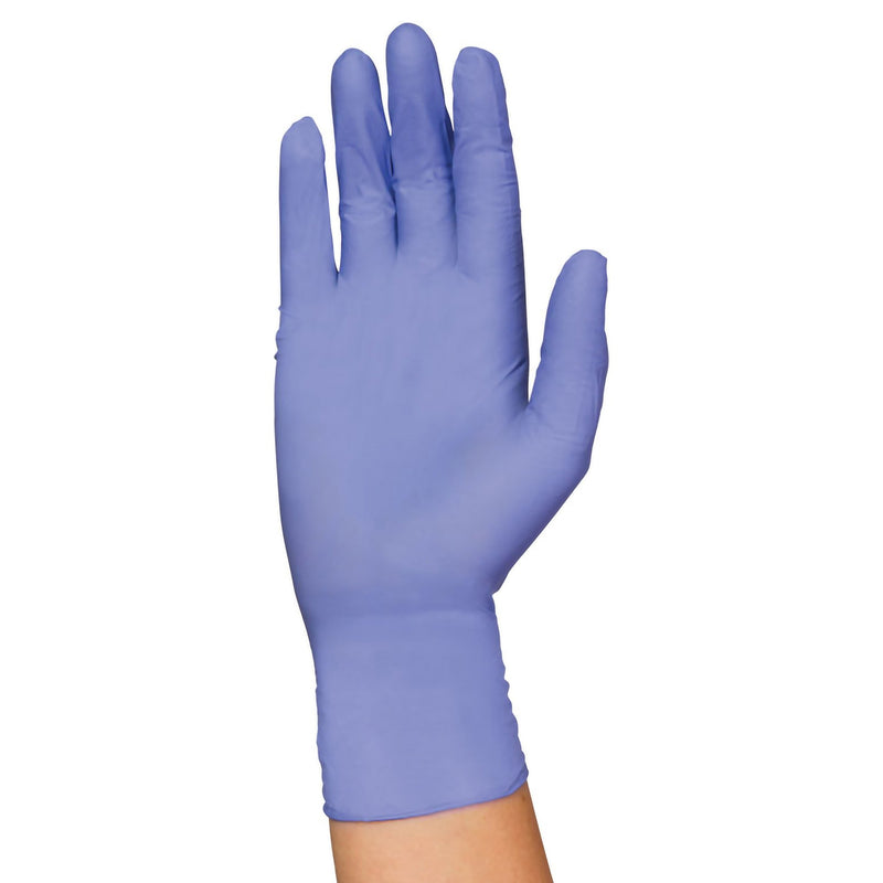 PremierPro™ Plus Exam Glove Small NonSterile Nitrile Standard Cuff Length Textured Fingertips Blue Chemo Tested (897353_CS) 2000/CS